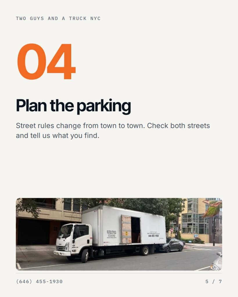 Plan the parking on both streets